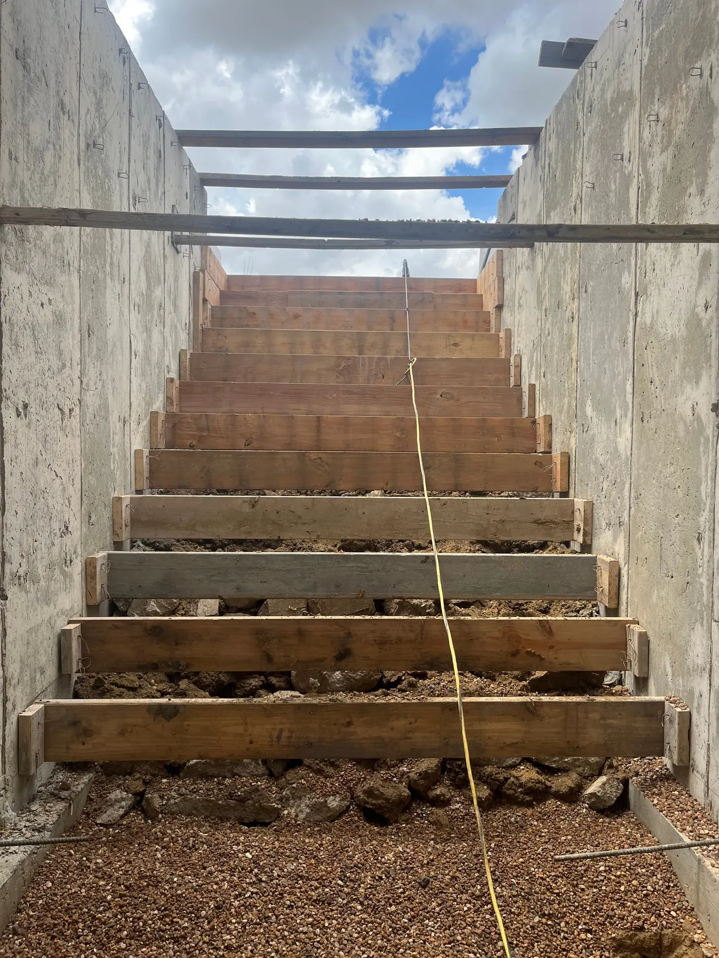 Basement egress stairs